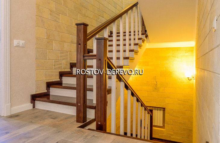 деревянная лестница на бетон