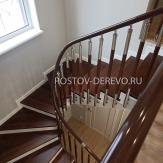 Лестница из ясеня и нержавеющей стали