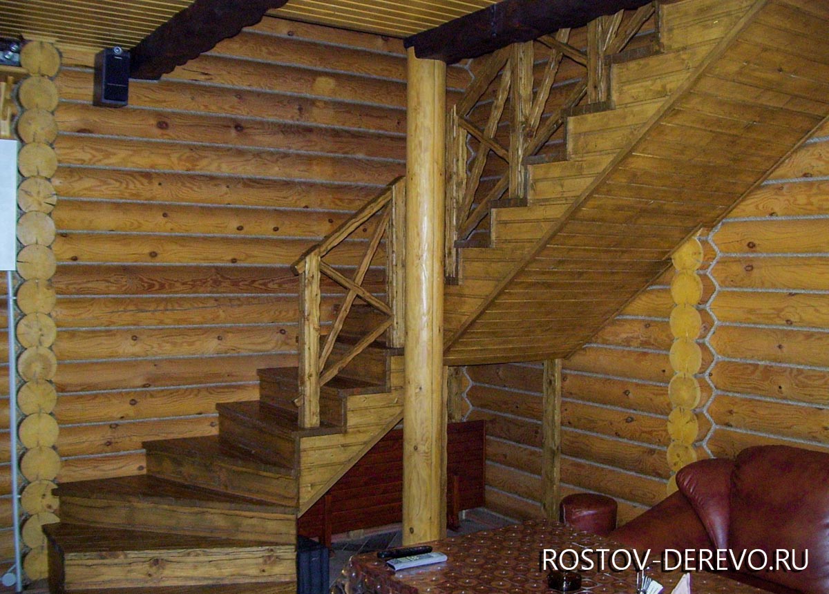 изготовление лестниц из сосны в Ростове-на-Дону