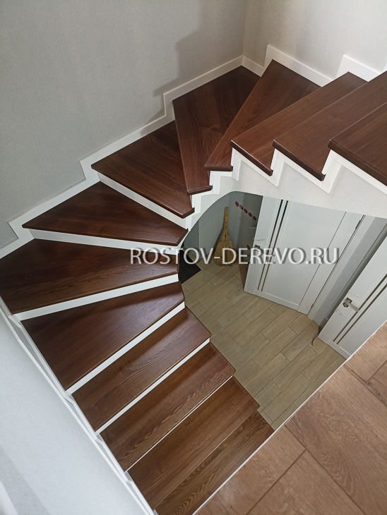 облагораживание бетонной лестницы деревом село самарское азовский район